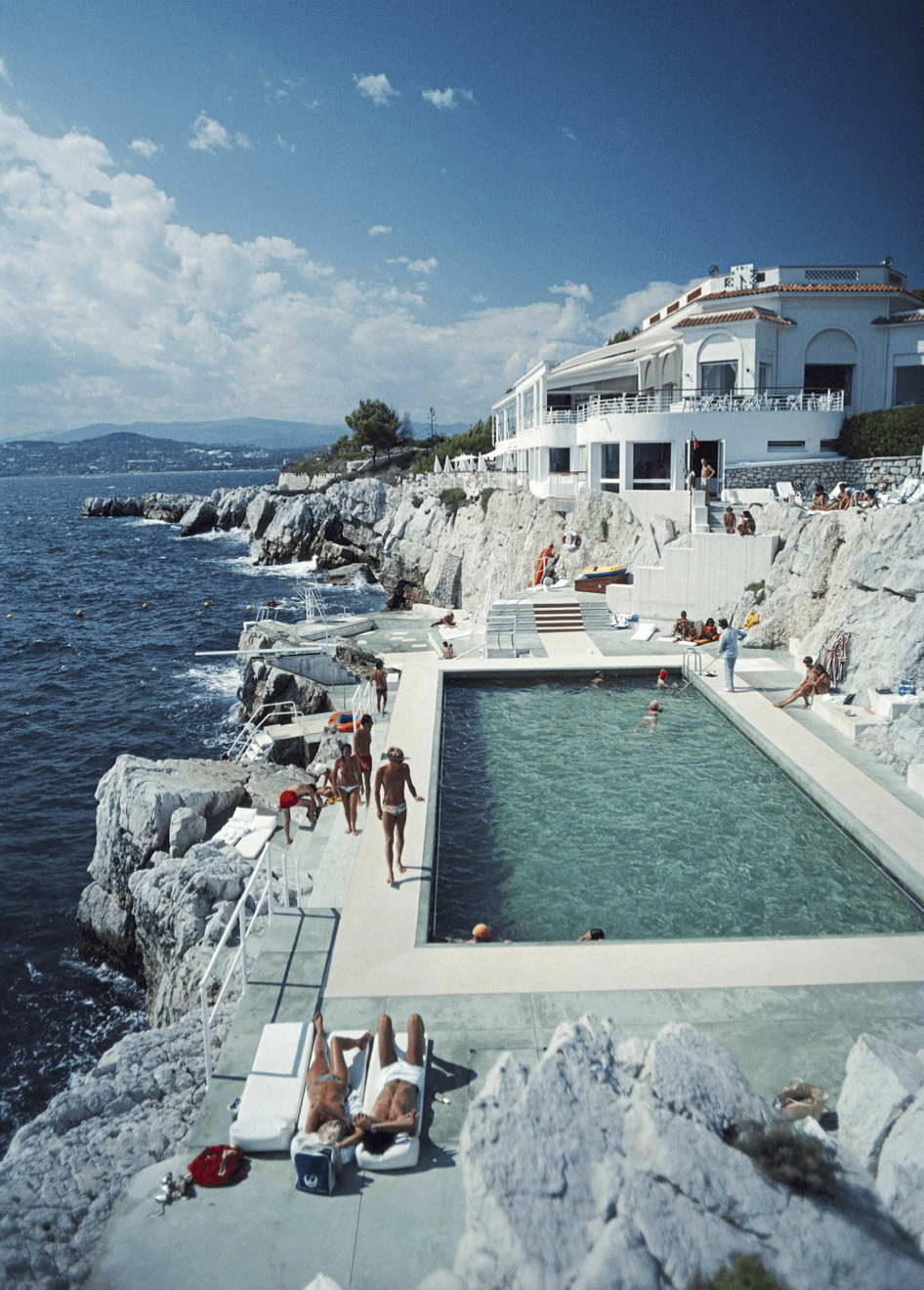 The French Riviera, a target of Slim Aarons